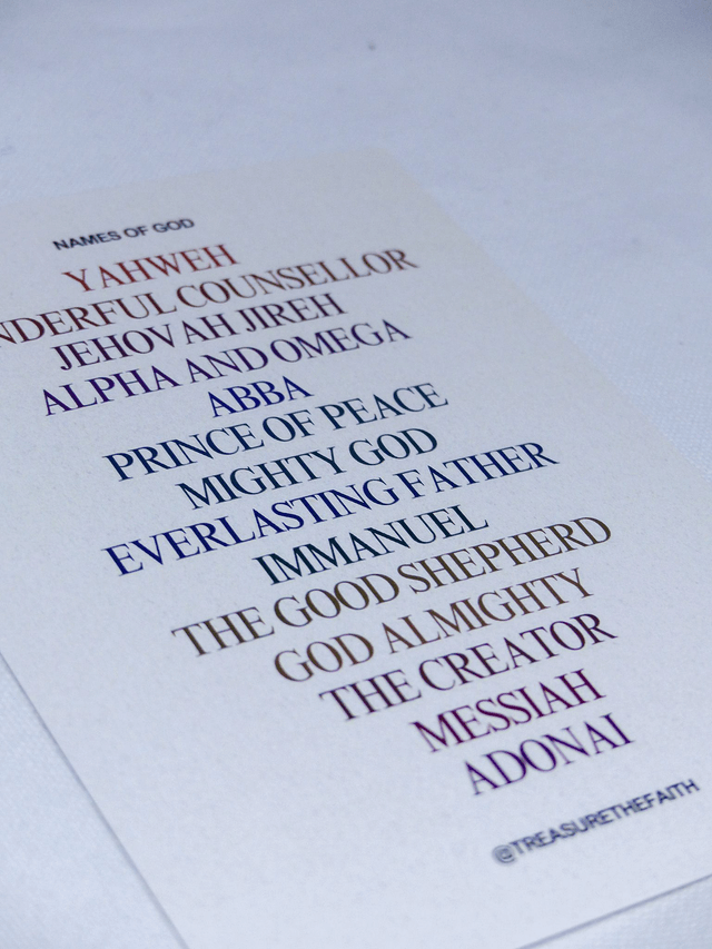 Names of God Postcard