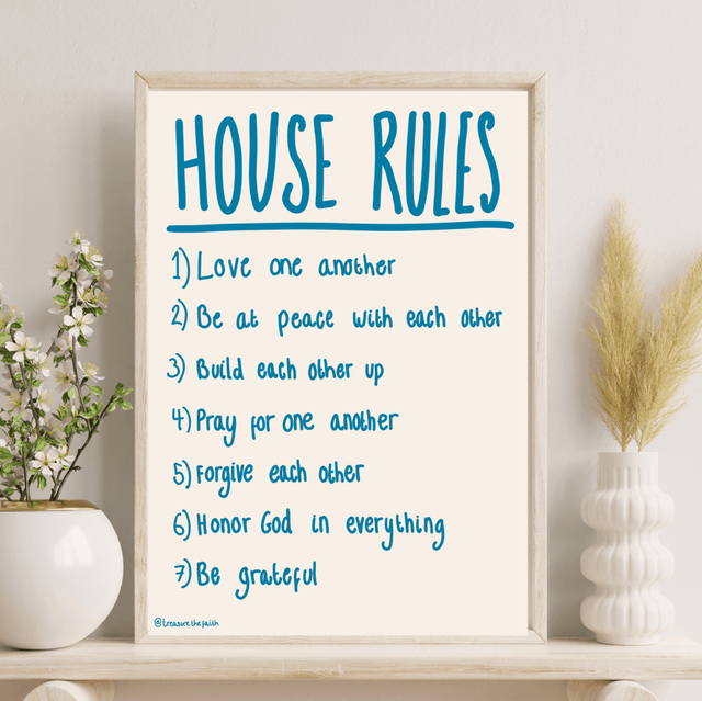 House rules print 