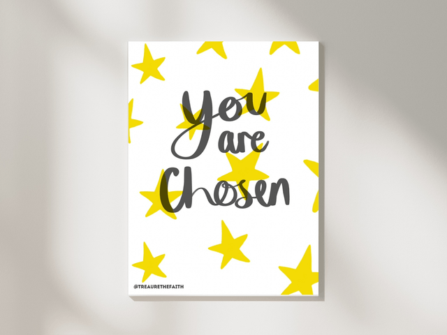 You are chosen Postcard