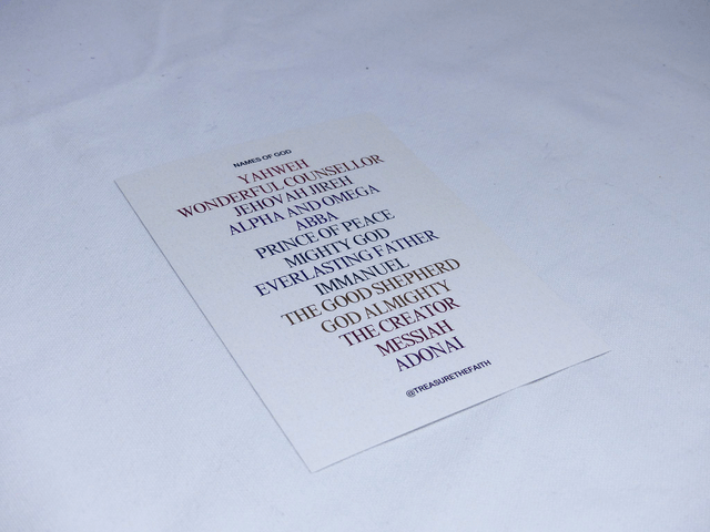 Names of God Postcard