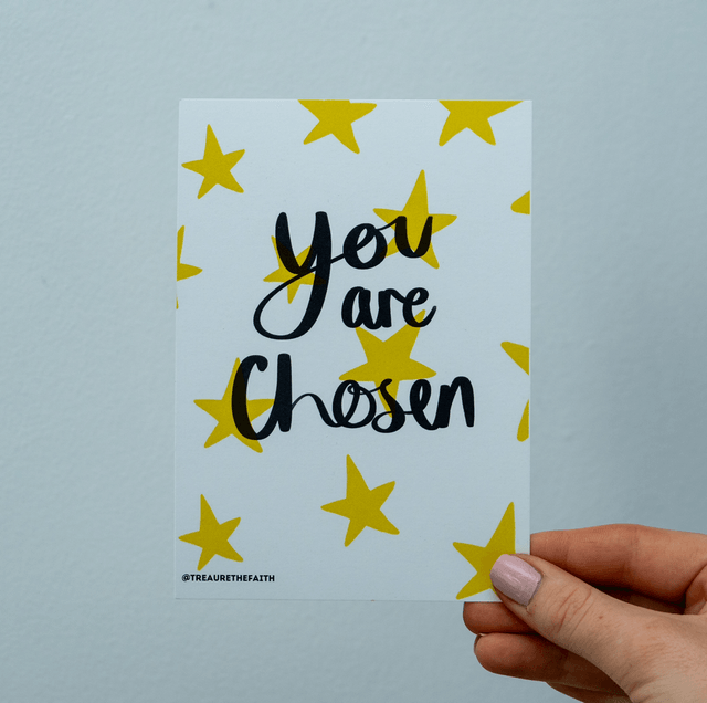 You are chosen Postcard