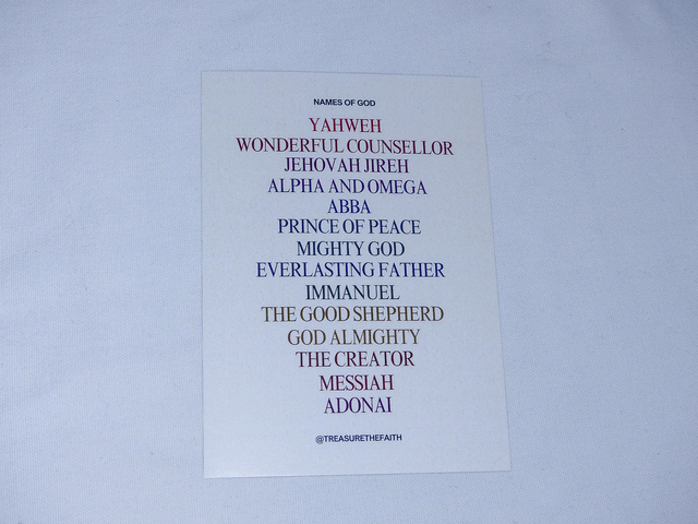 Names of God Postcard