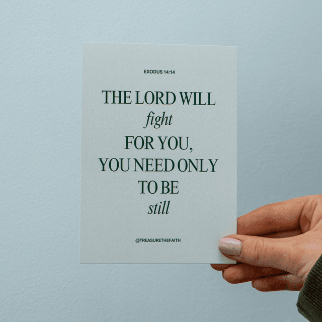 Exodus 14:14 Postcard