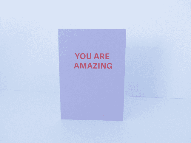 You are Amazing mini greetings card