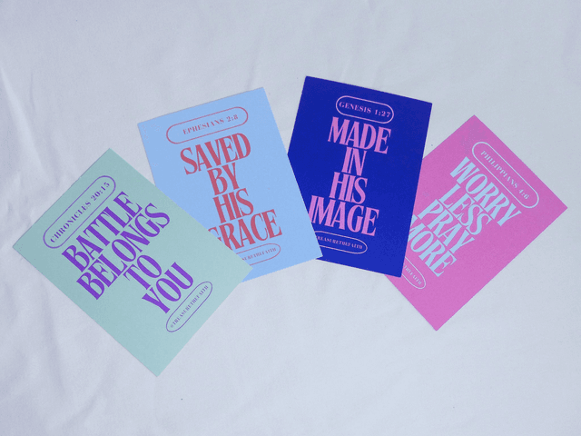 Bold and Vibrant postcard pack