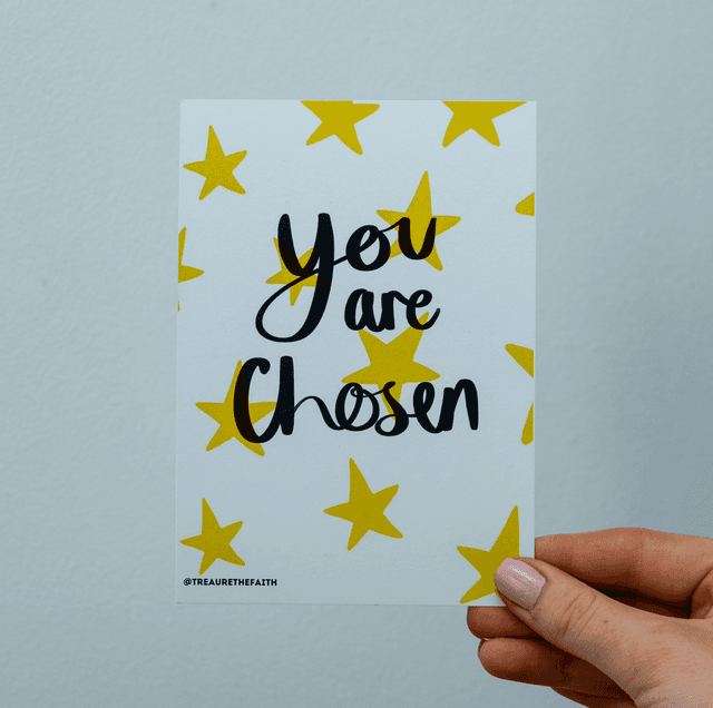 You are chosen Postcard